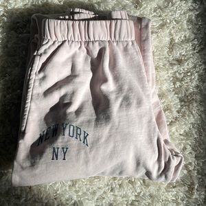 Light pink Brandy Melville Rosa sweatpants